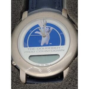 Pillsbury Doughboy 2000 Countdown Watch & Plush Pillsbury Dough Boy